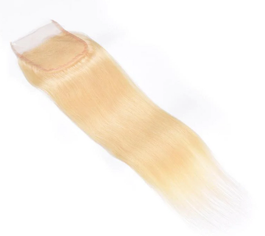 613 Blonde Straight HD Lace Closure (Free Part)
